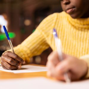 A local English teacher goes back to pen and paper