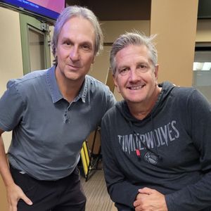 BCA Superintendent Drew Evans & Wolves coach Chris Finch