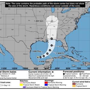 WWL TV Meteorologist Payton Malone on Tropical Storm Isaias 10-7-26