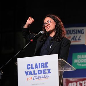 New York congressional nominee Clair Valdez is obviously confused as to what country she's supposed to represent if elected