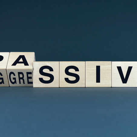 How should you deal with someone being passive aggressive?
