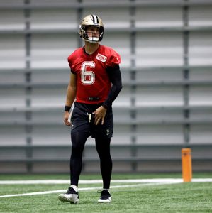 Tyler Shough is showing great leadership by working with the team's weapons pre-camp