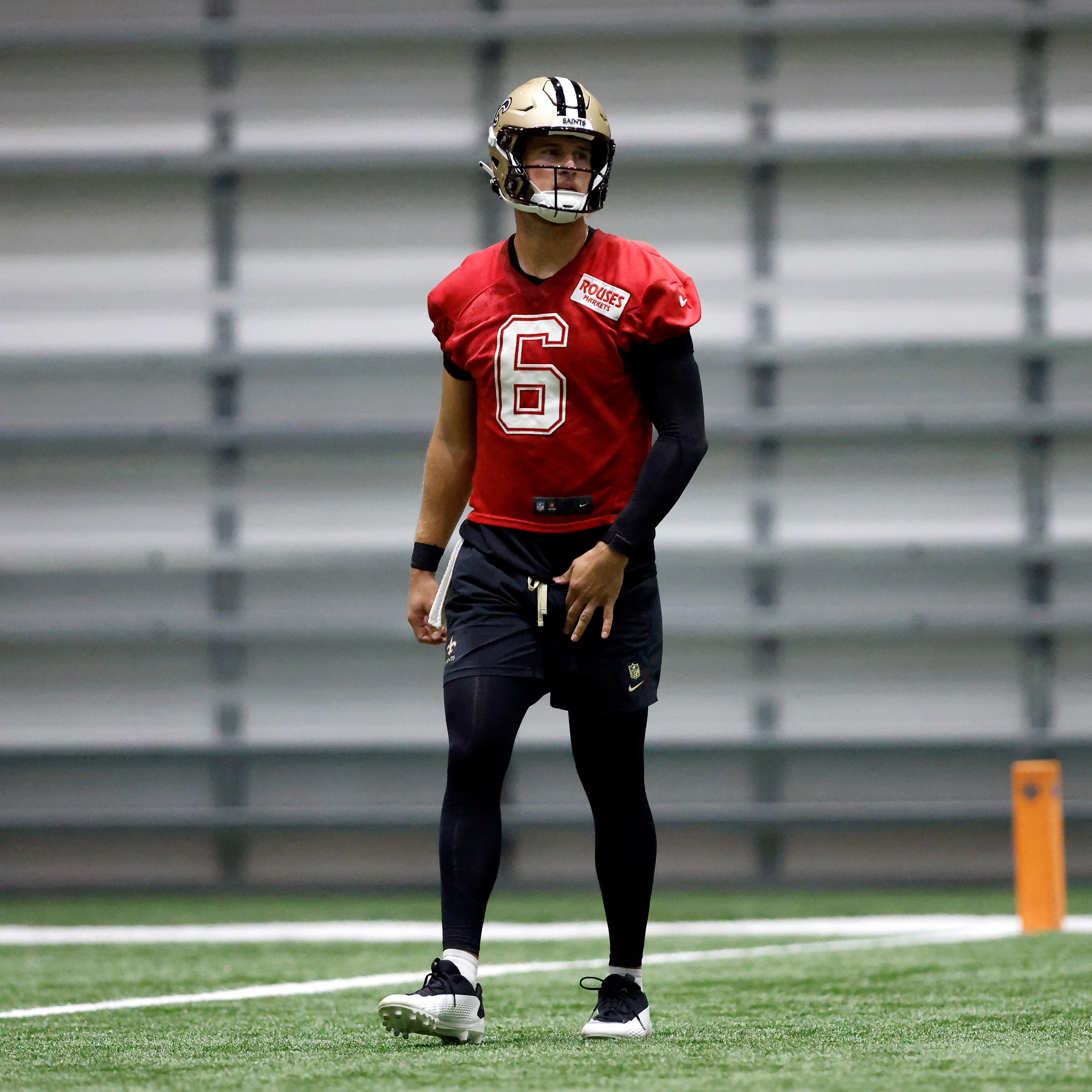 Tyler Shough showed "pure leadership" in the Saints' San Diego workout