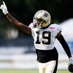Rookie WR Barion Brown has brought an explosive element to the Saints' practices