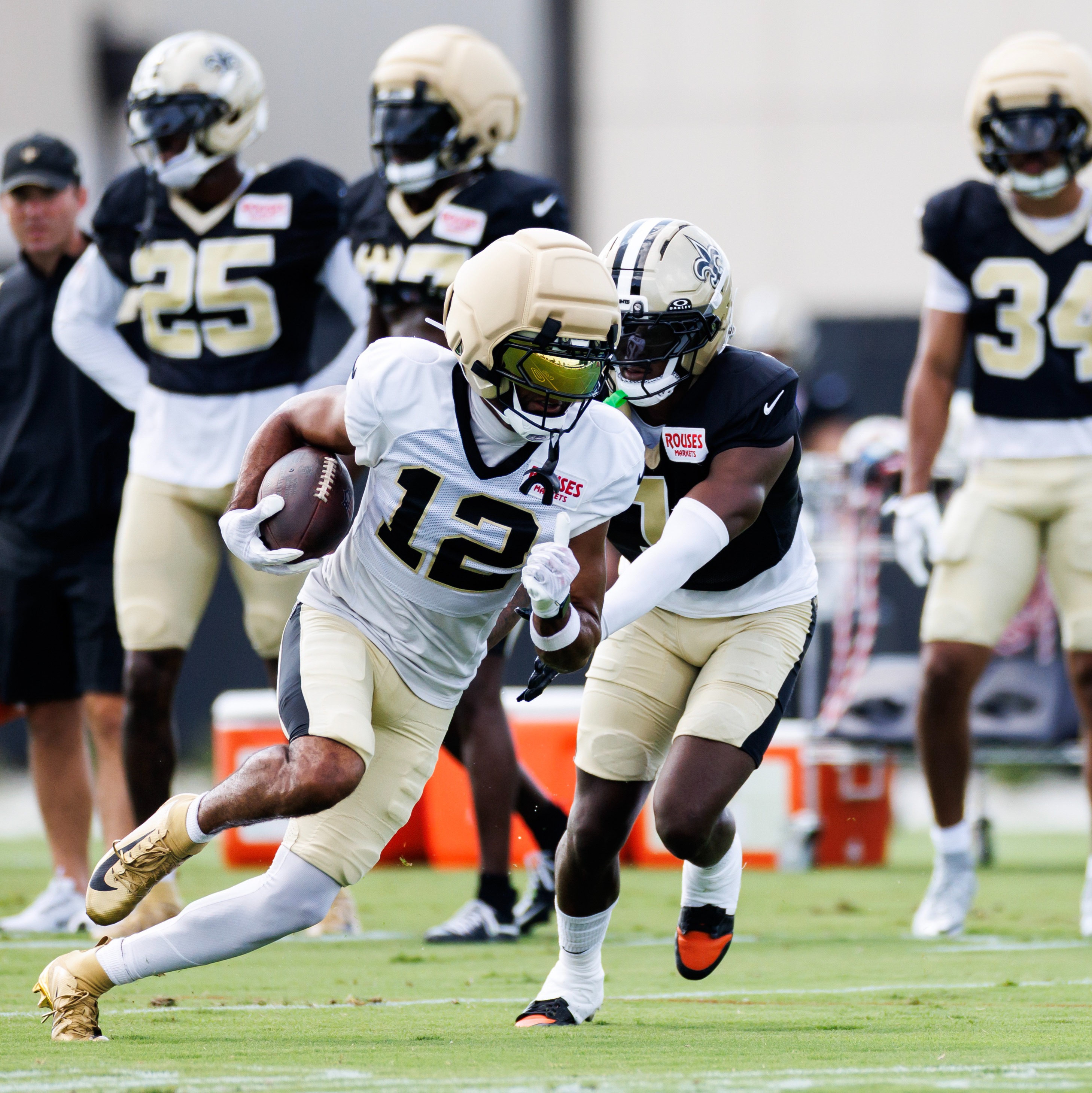 The Saints' starting secondary is still winning in practice