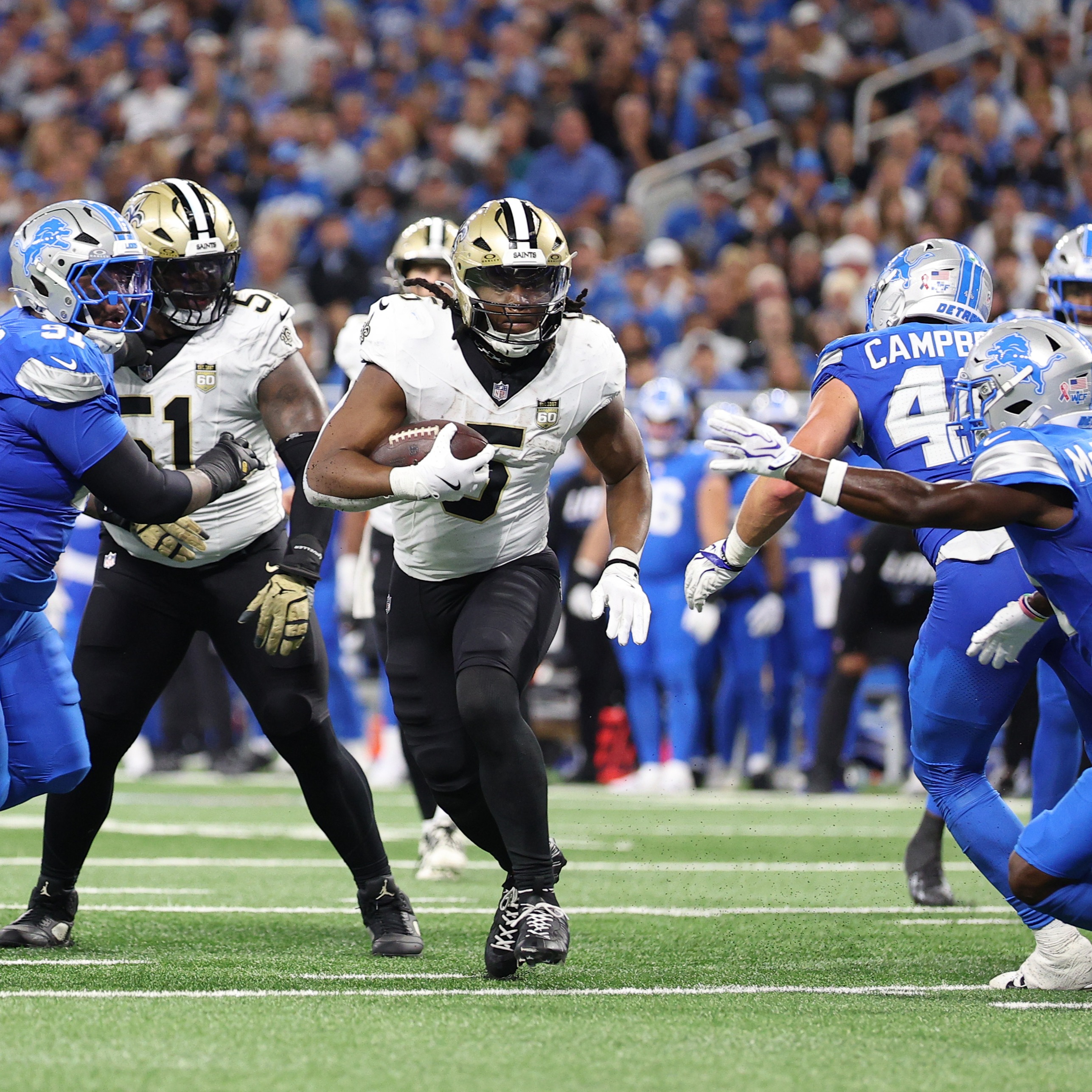 Hour 2: Alvin Kamara and Kendre Miller will "haul the load" in Travis Etienne's absence