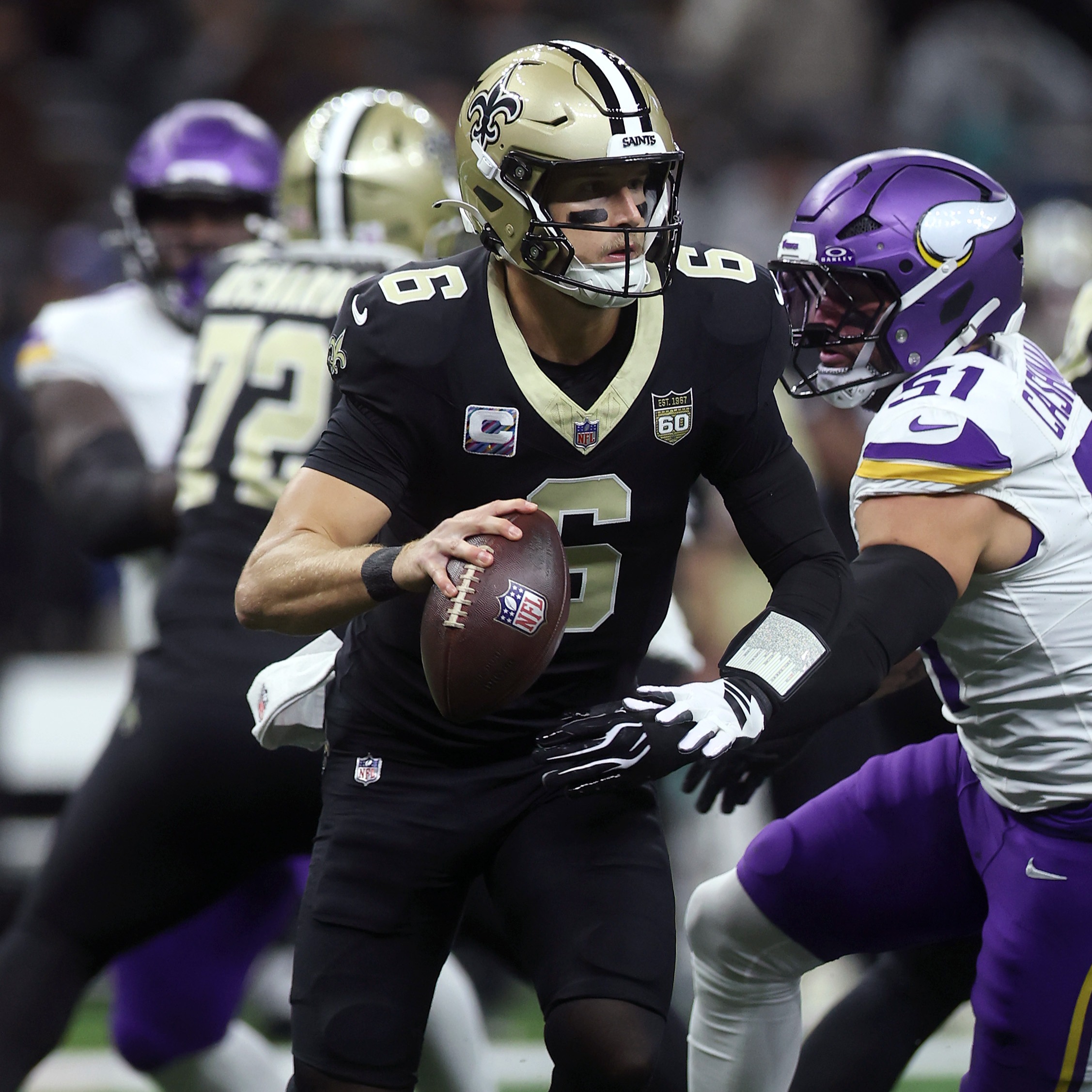 The Saints' offense has to clean up turnovers and penalties to improve