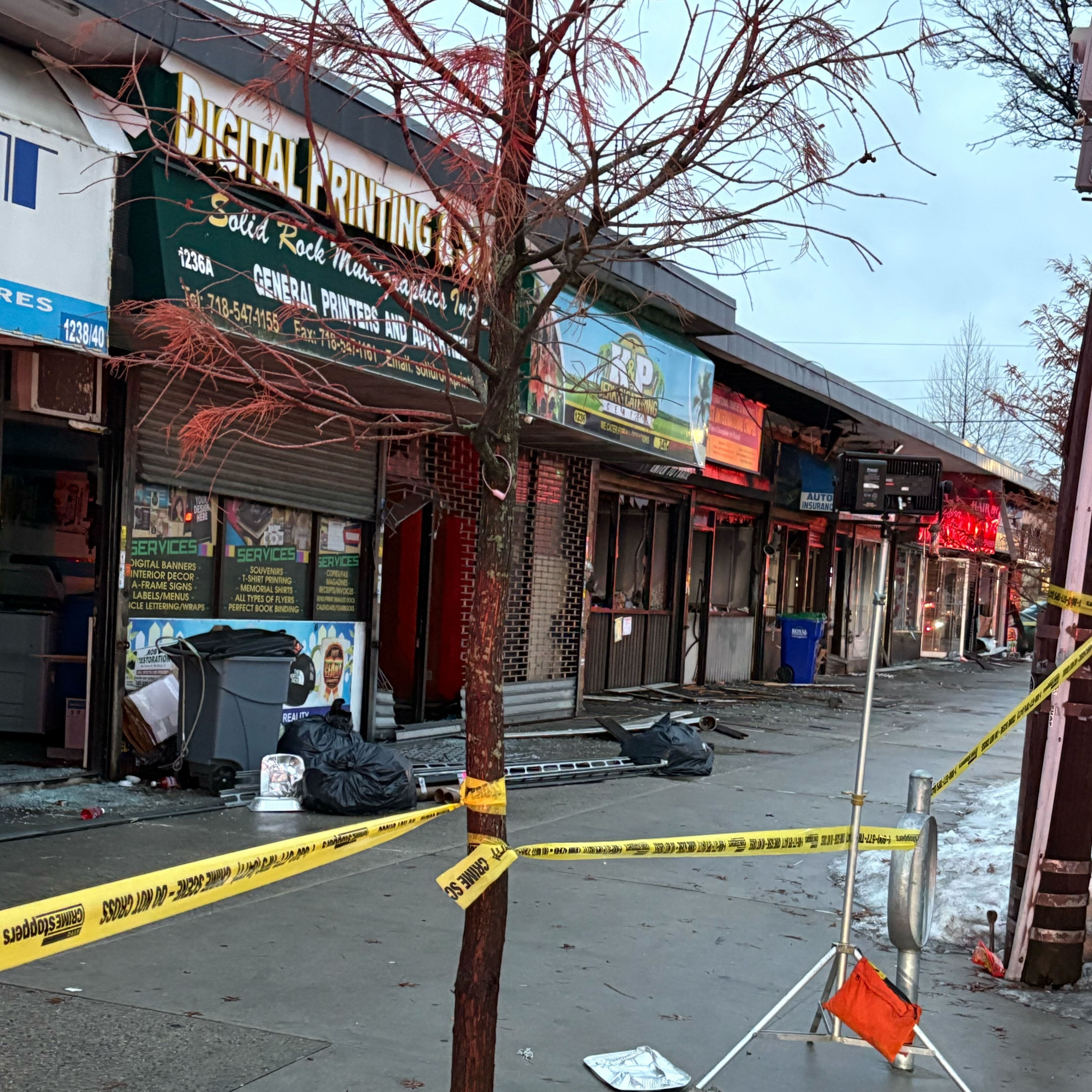 Fast-moving fire destroys 11 businesses in the Bronx