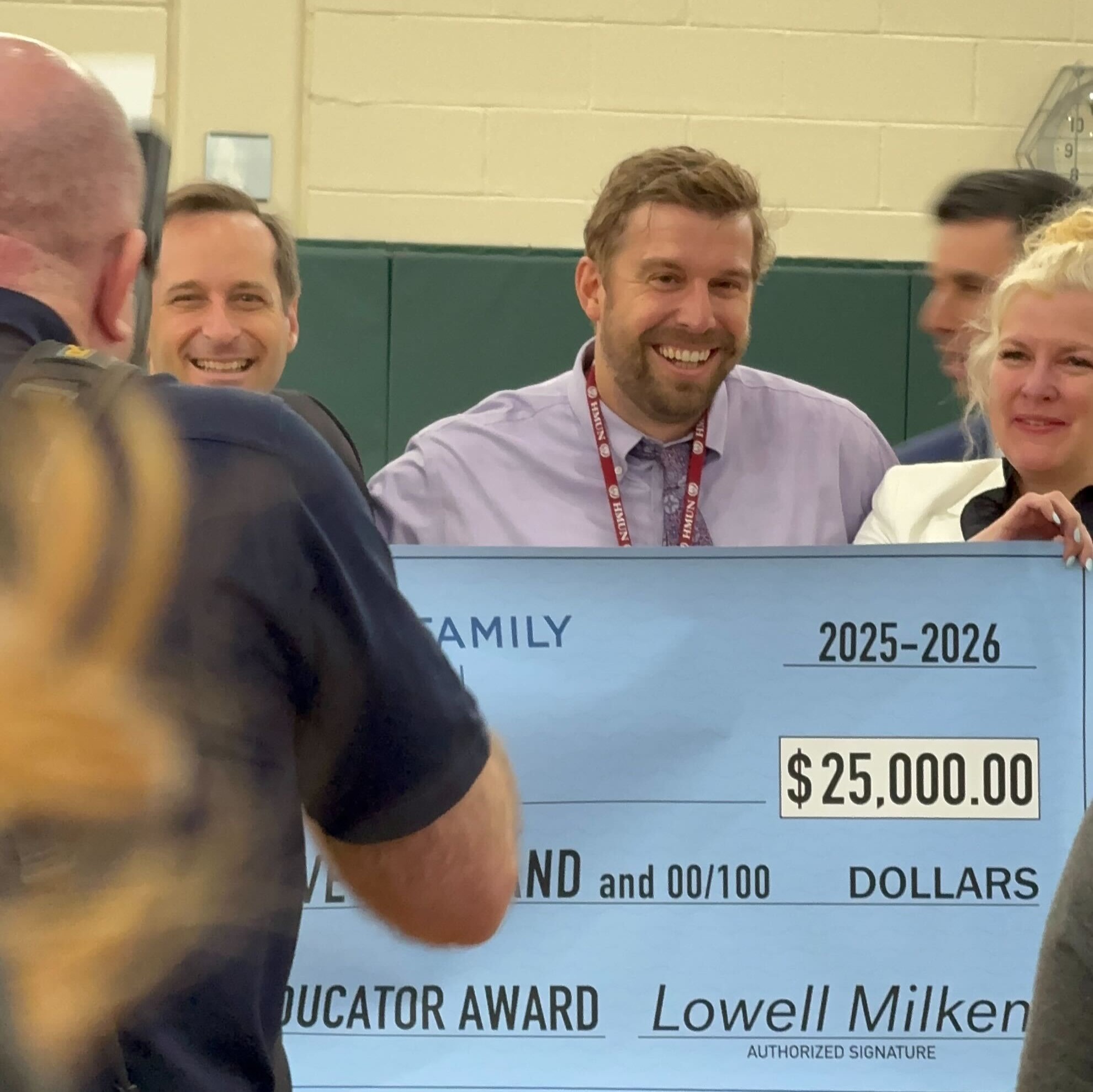 Westchester teacher surprised with $25,000 Milken Educator Award