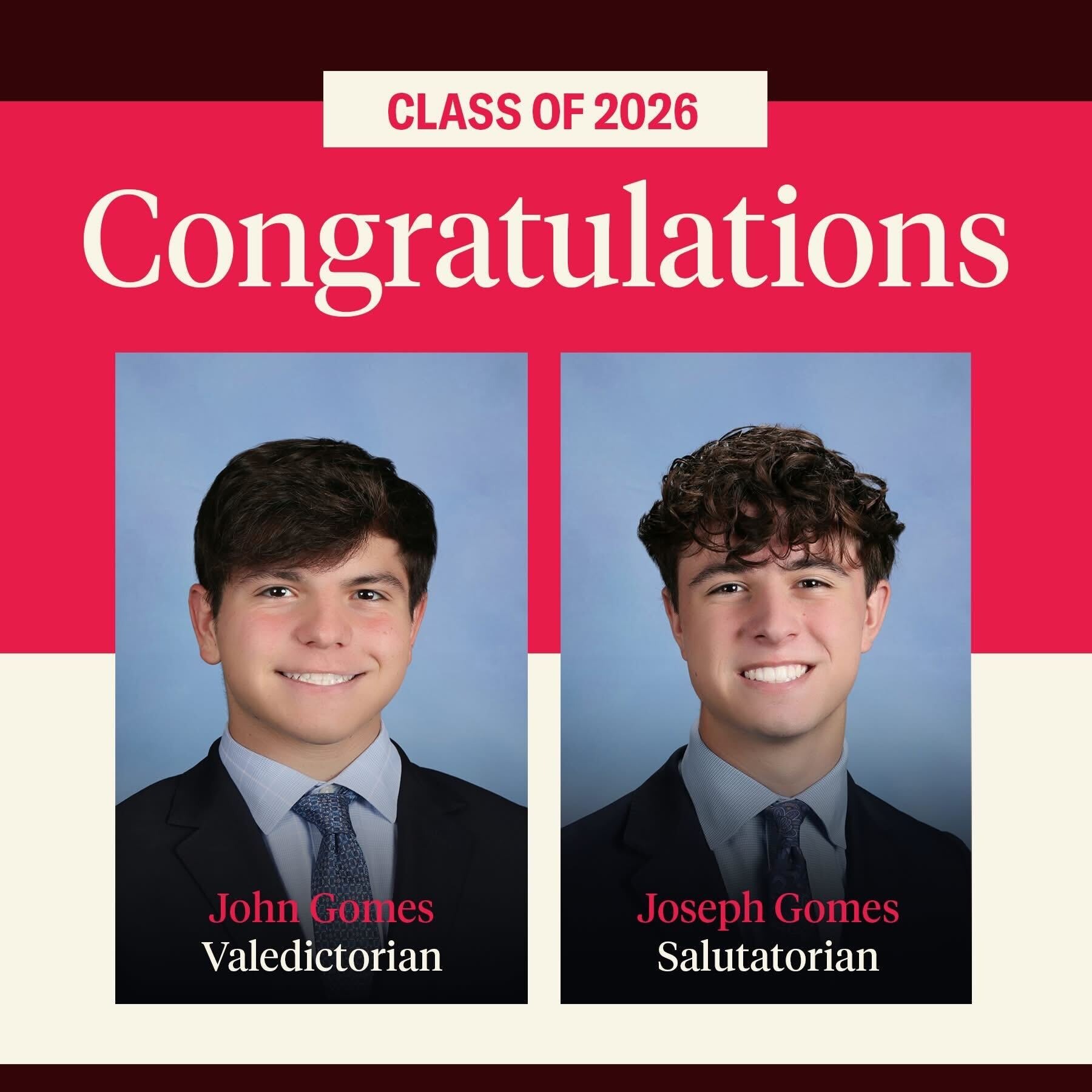 Twins take top spots at Long Island high school, now headed to Brown