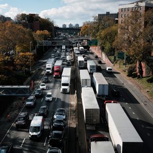 Debris just misses driver on Cross Bronx Expressway
