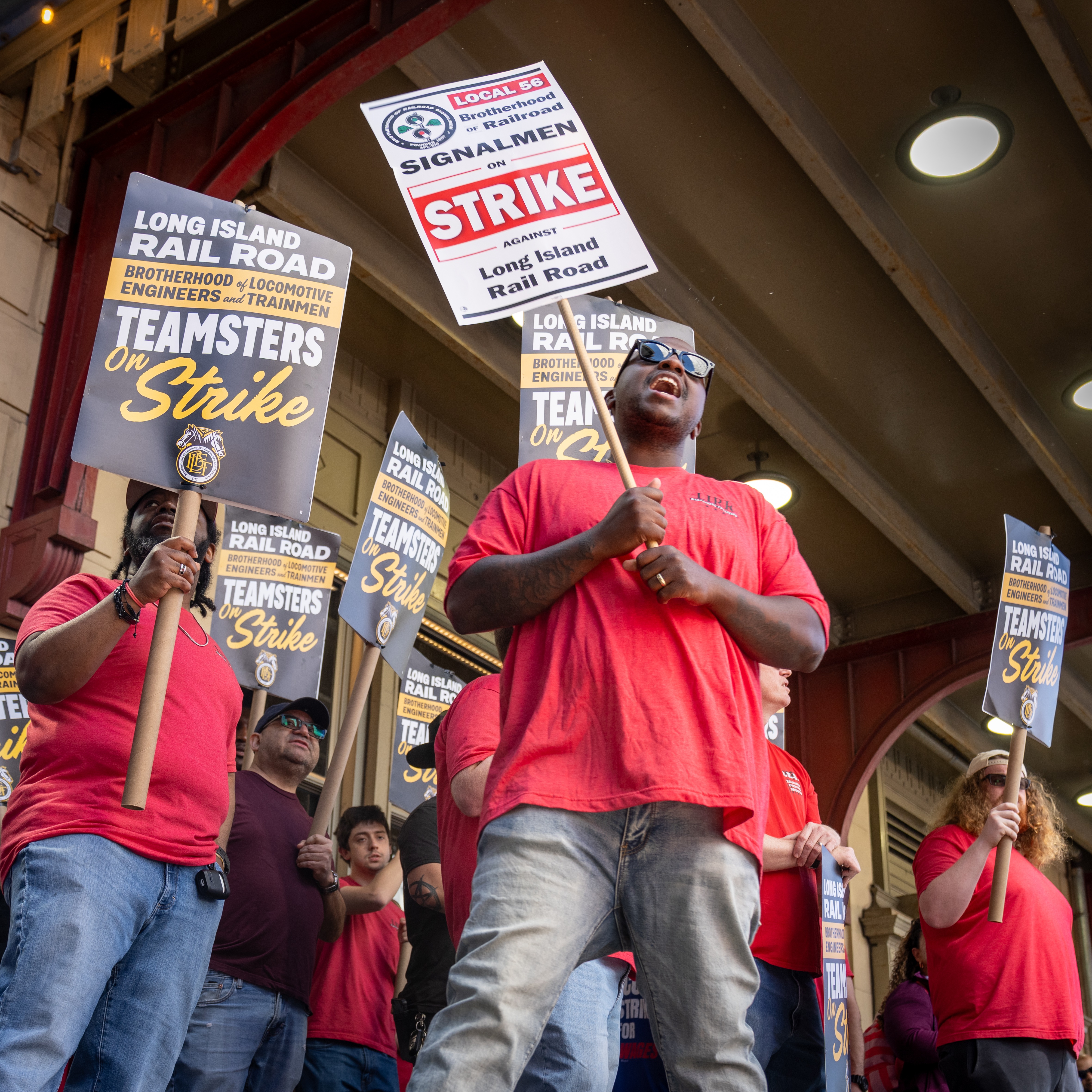 Striking LIRR workers hold strong on Day 3 of strike