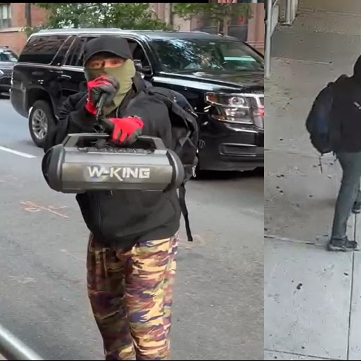 Suspect wanted in vandalism at Polish Consulate in Midtown