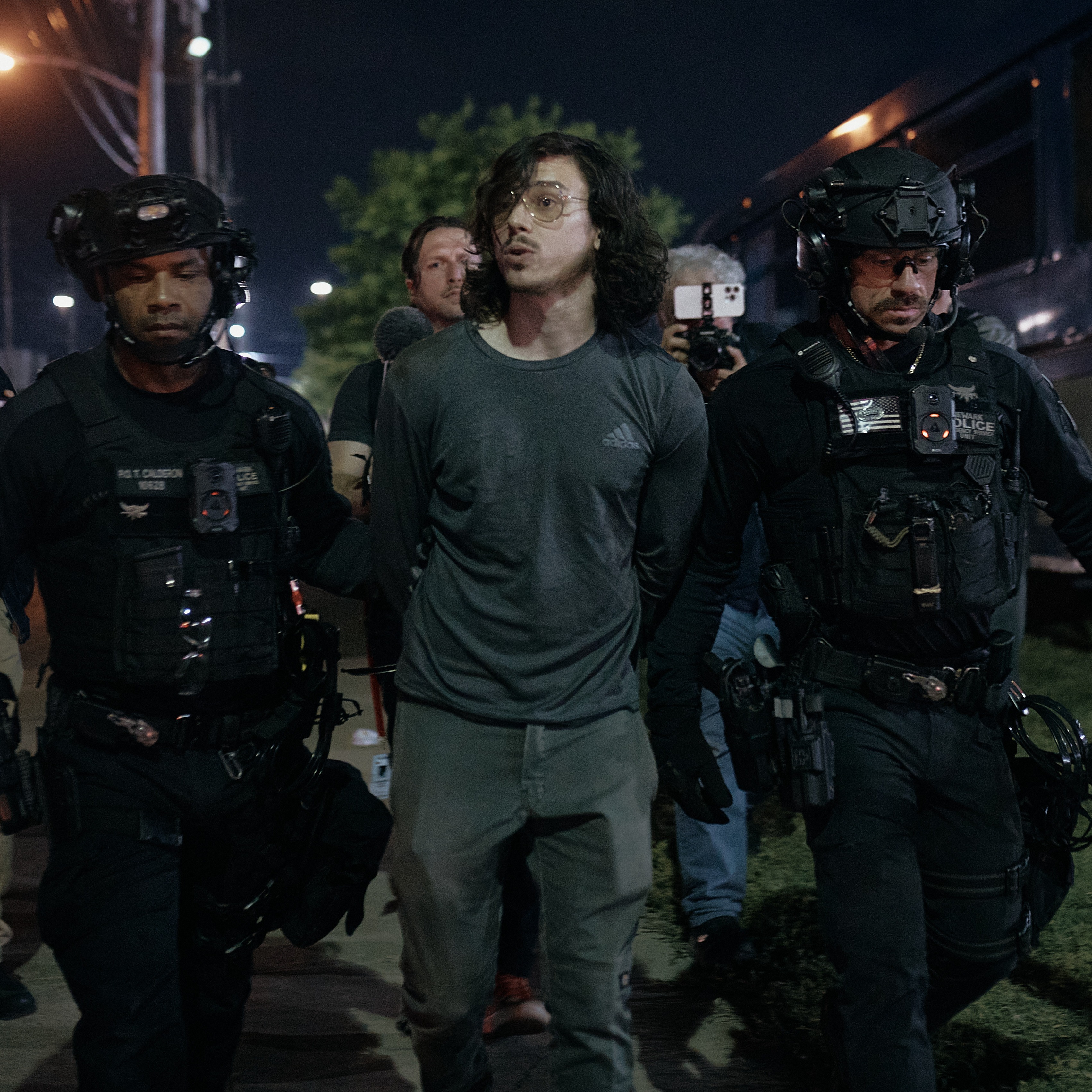 Protesters arrested outside Delaney Hall after curfew goes into effect