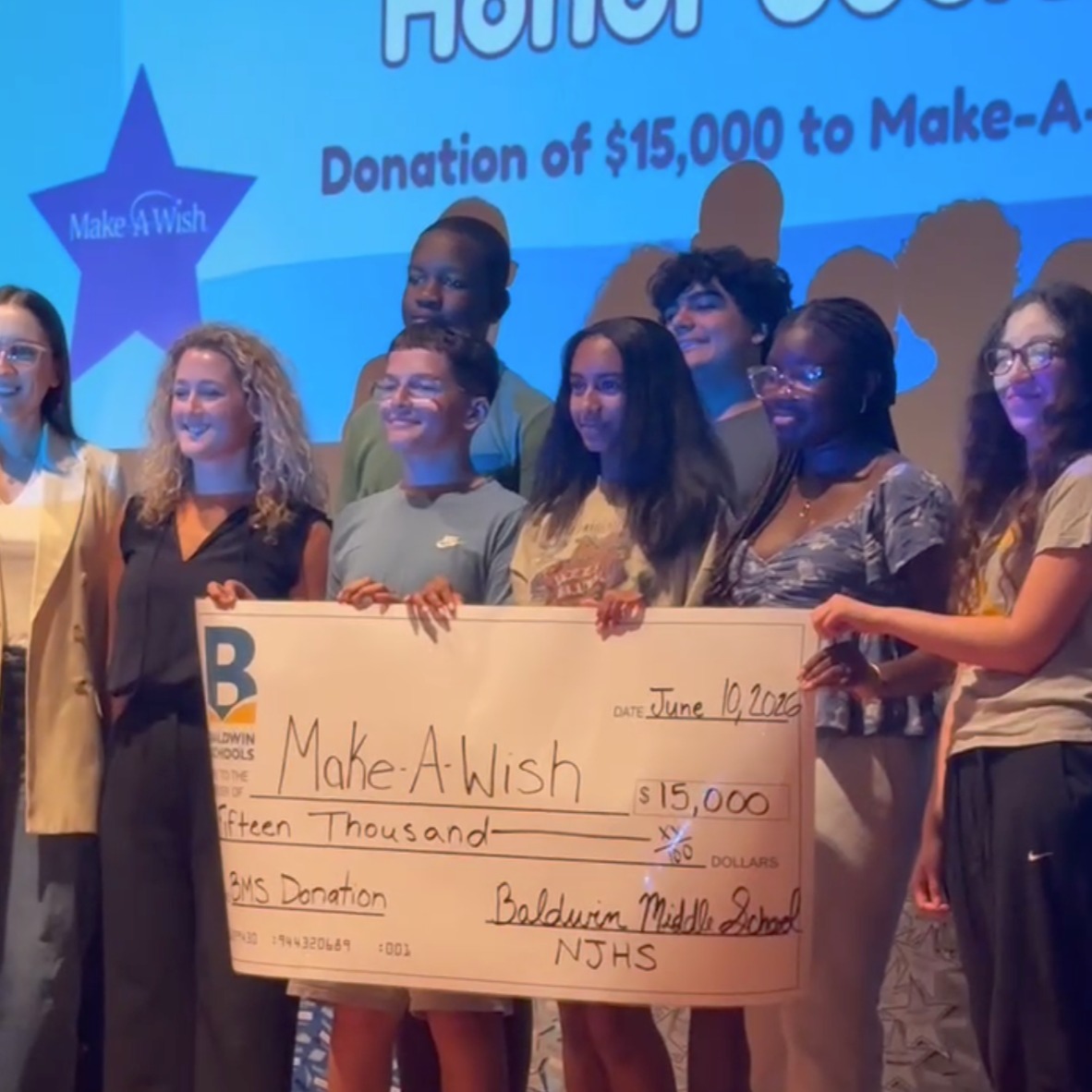 Baldwin Middle School raises thousands for Make-a-Wish Foundation