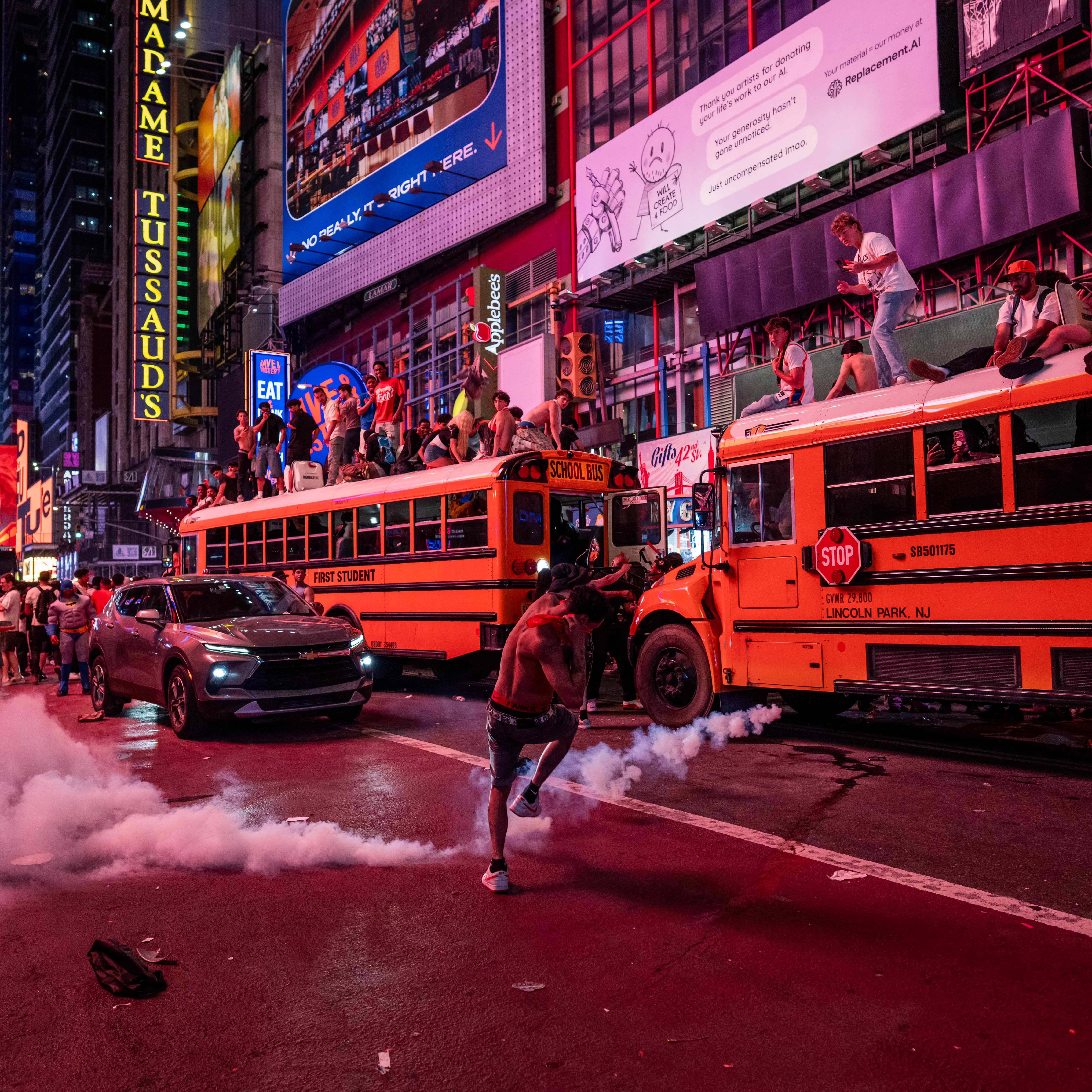 Knicks celebrations across the city resulted in multiple arrests