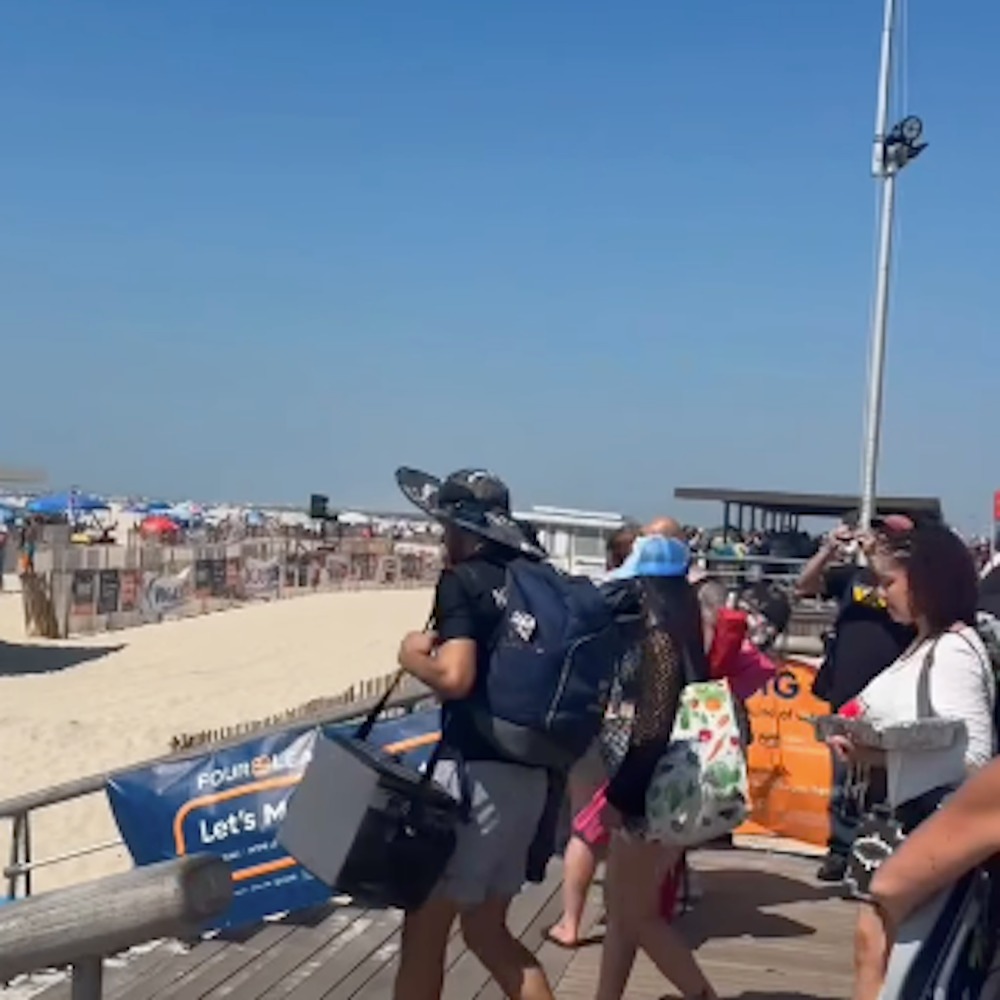 Swimmer possibly bitten by a shark at Jones Beach