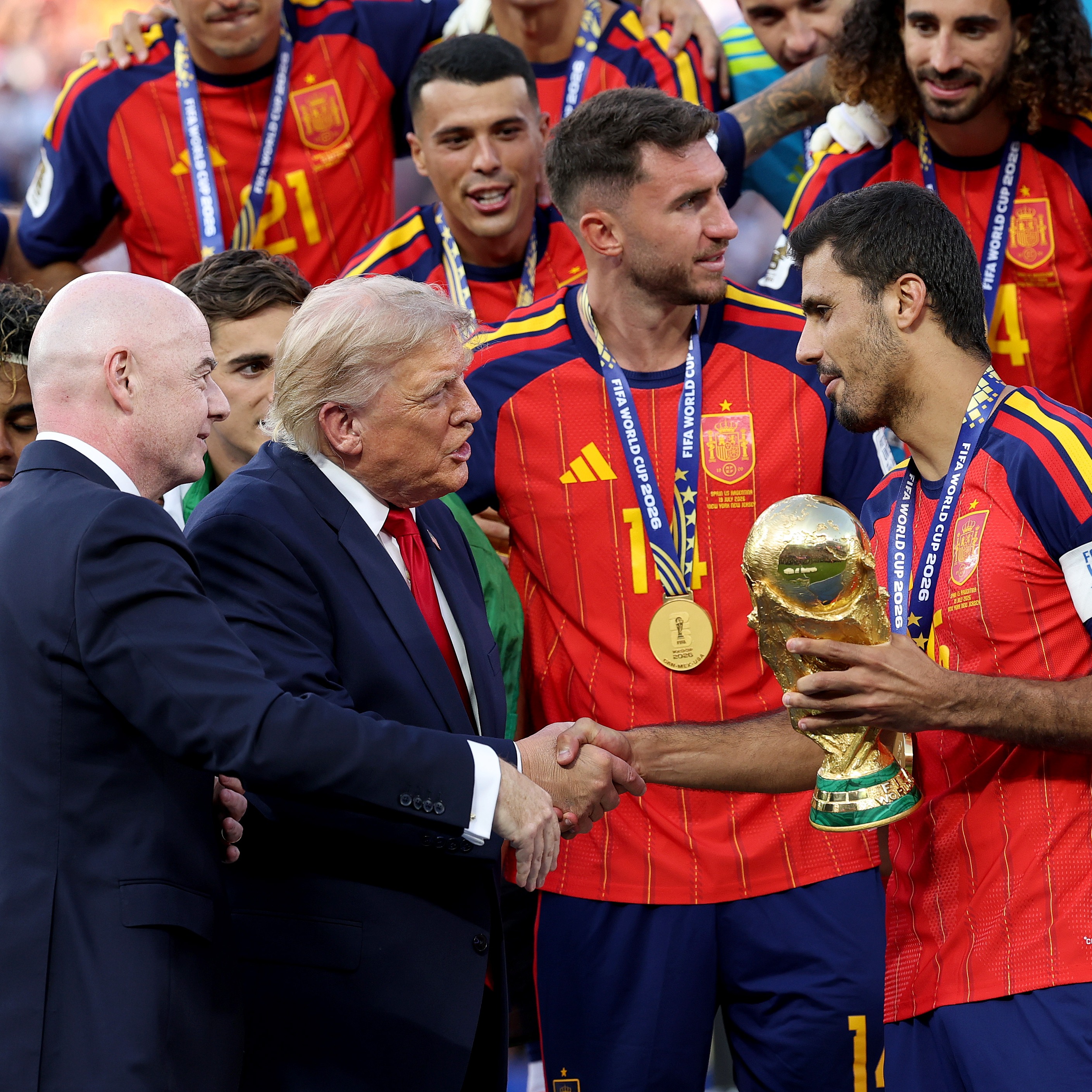 Team Spain celebrates their FIFA World Cup win with 46 pizzas