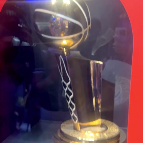 Knicks' NBA trophy is on display at American Museum of Natural History