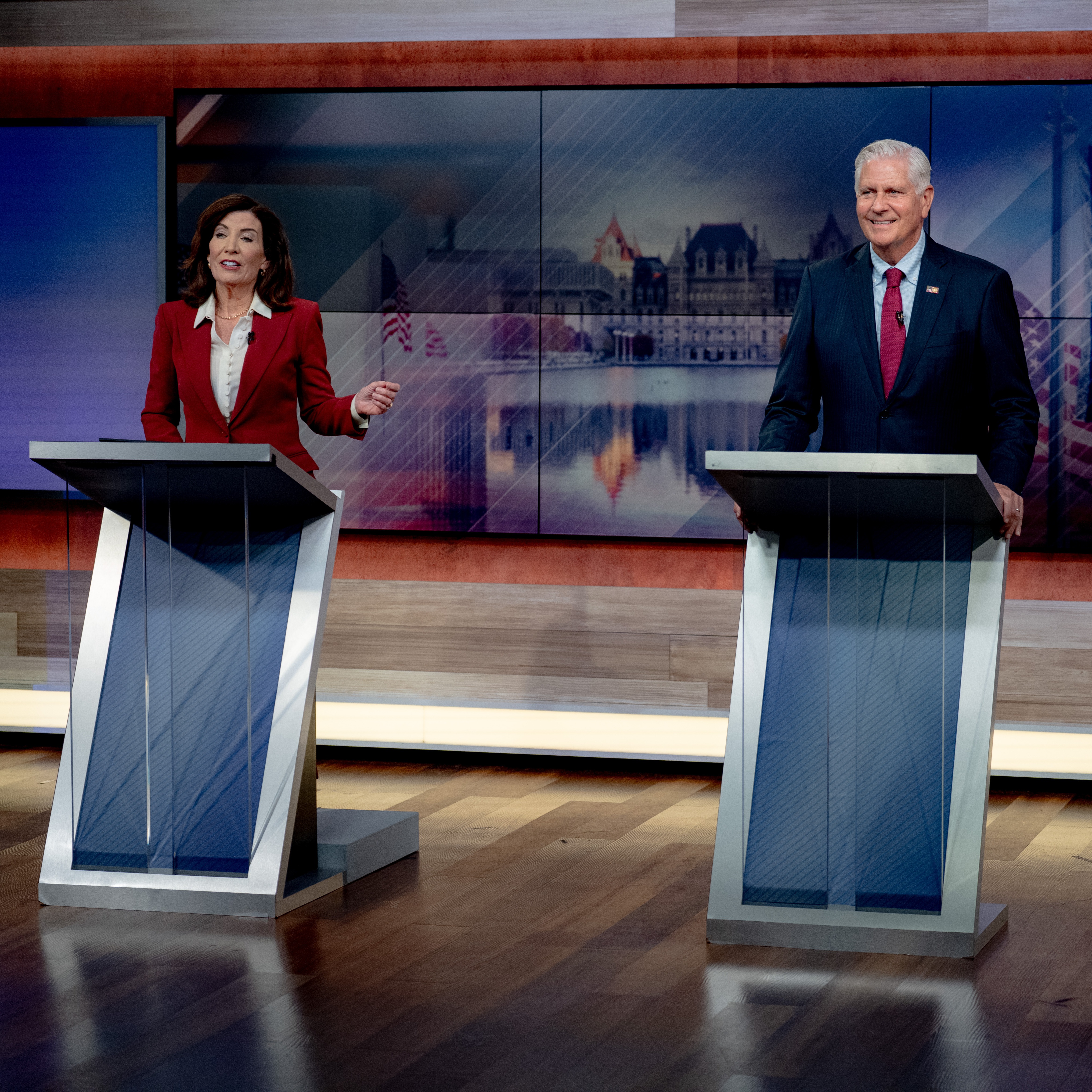 Bruce Blakeman and Kathy Hochul face off in the only governor's debate
