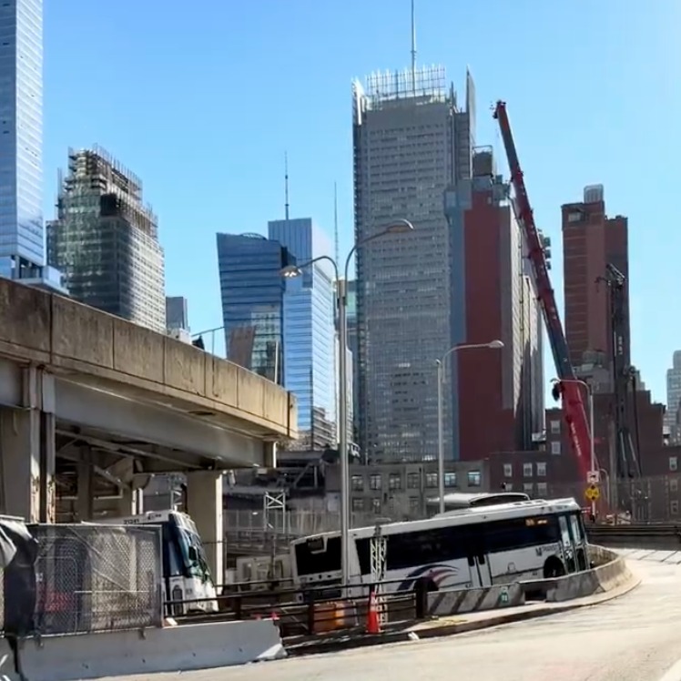 Port Authority bus project causes traffic disruptions