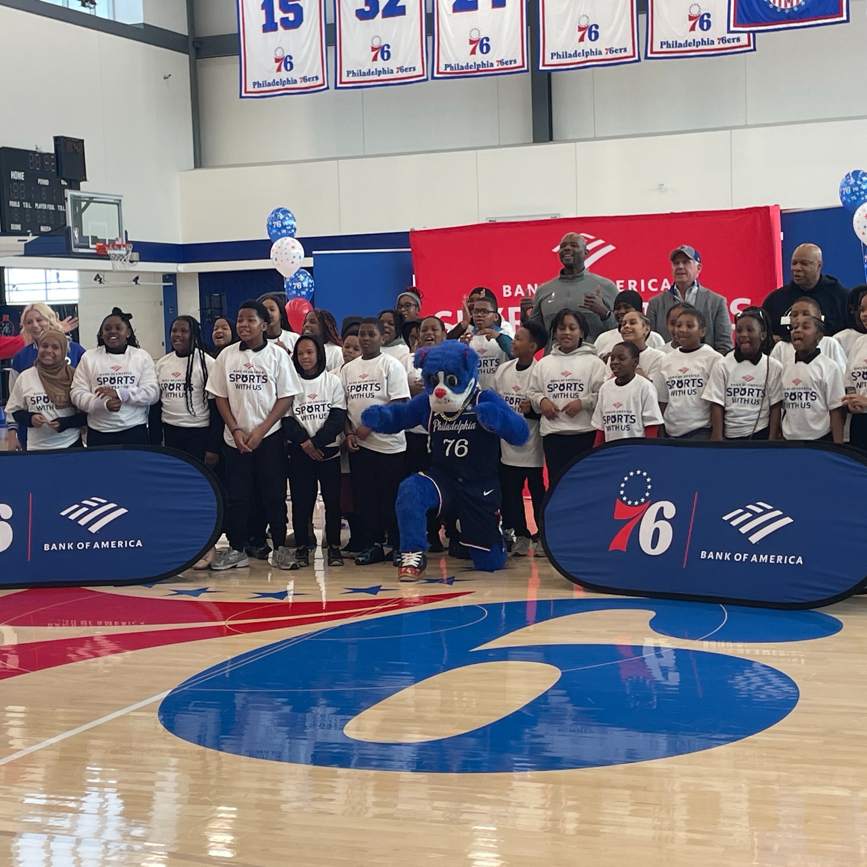 76ers basketball clinic mentors kids on life lessons