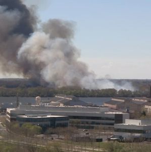 Ash, smoke spread miles as wildfire burns in West Deptford Township