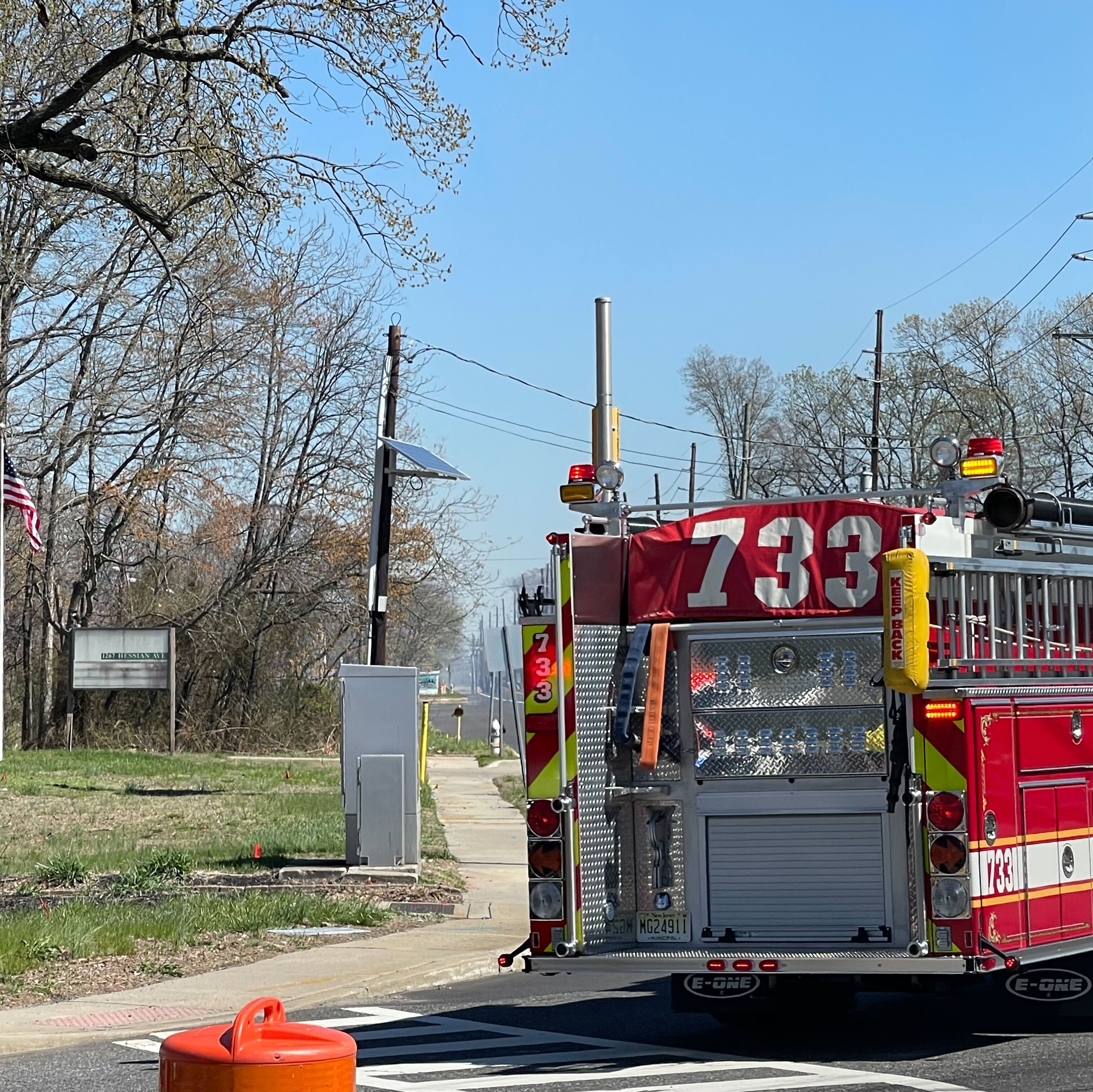 West Deptford wildfire sends ash falling on neighborhood near Delaware River