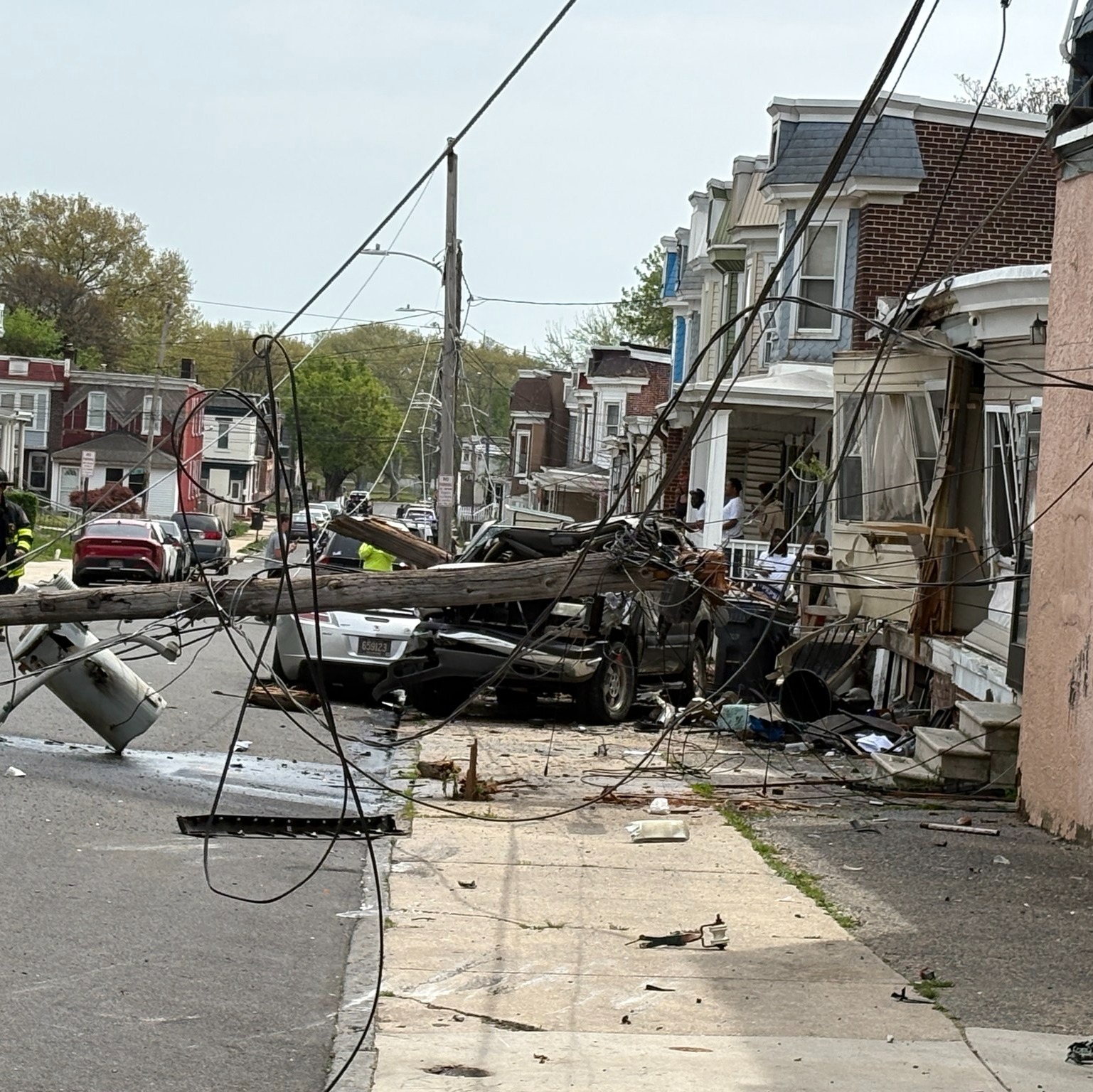 Authorities seek driver who fled violent Wilmington crash