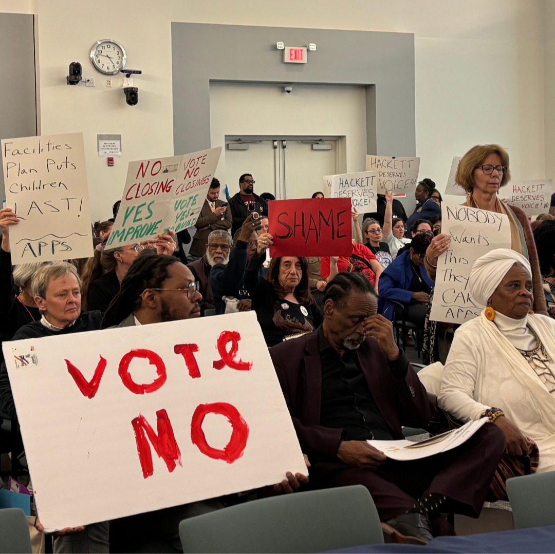 Community members consider next steps after school board’s vote to close 17 schools