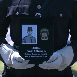 Cpl. Timothy O'Connor added to Pennsylvania State Police's Memorial Wall