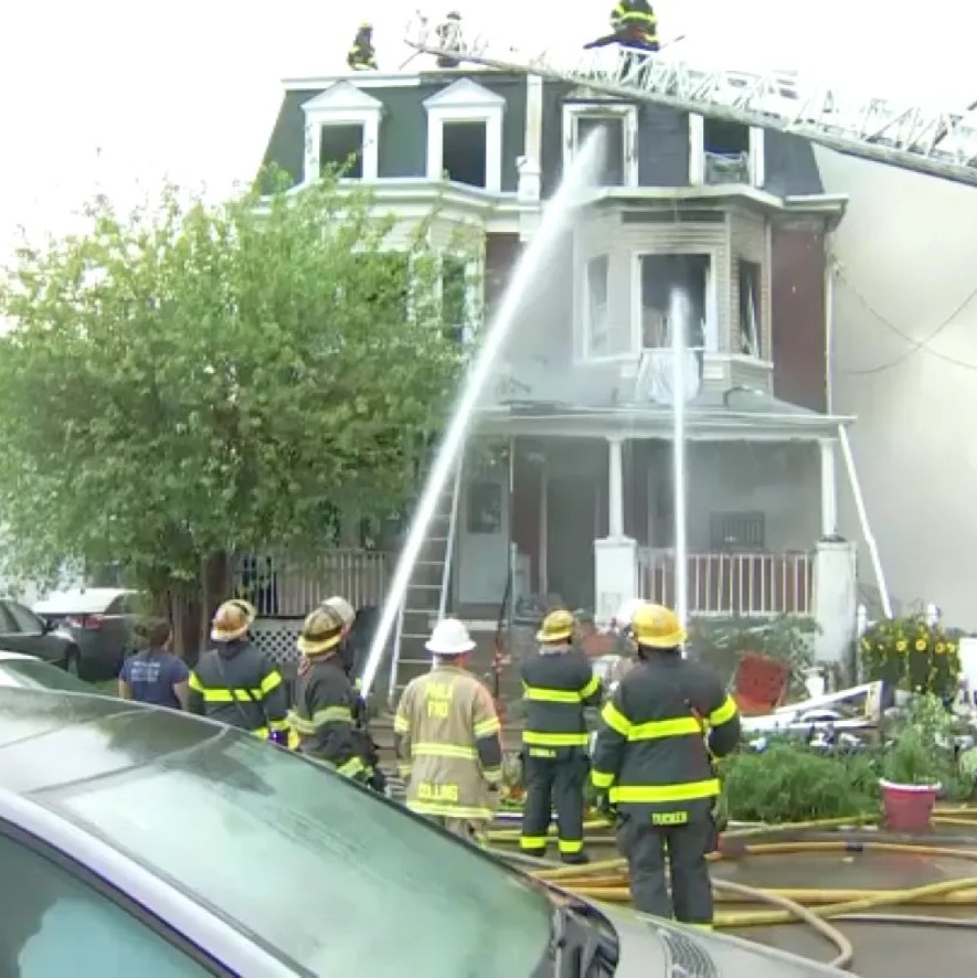 Woman rescued from third-floor window during West Oak Lane fire