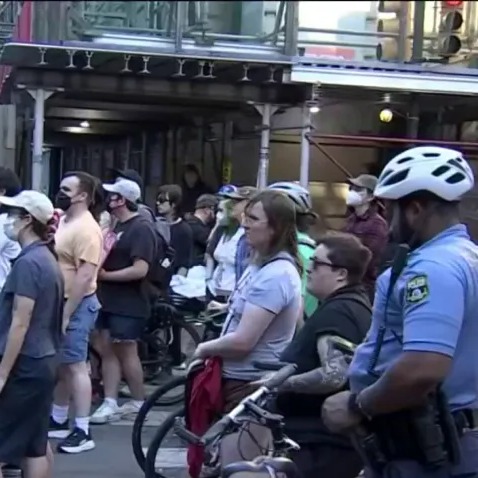 Protesters rally after 15 people arrested during Philly Pride