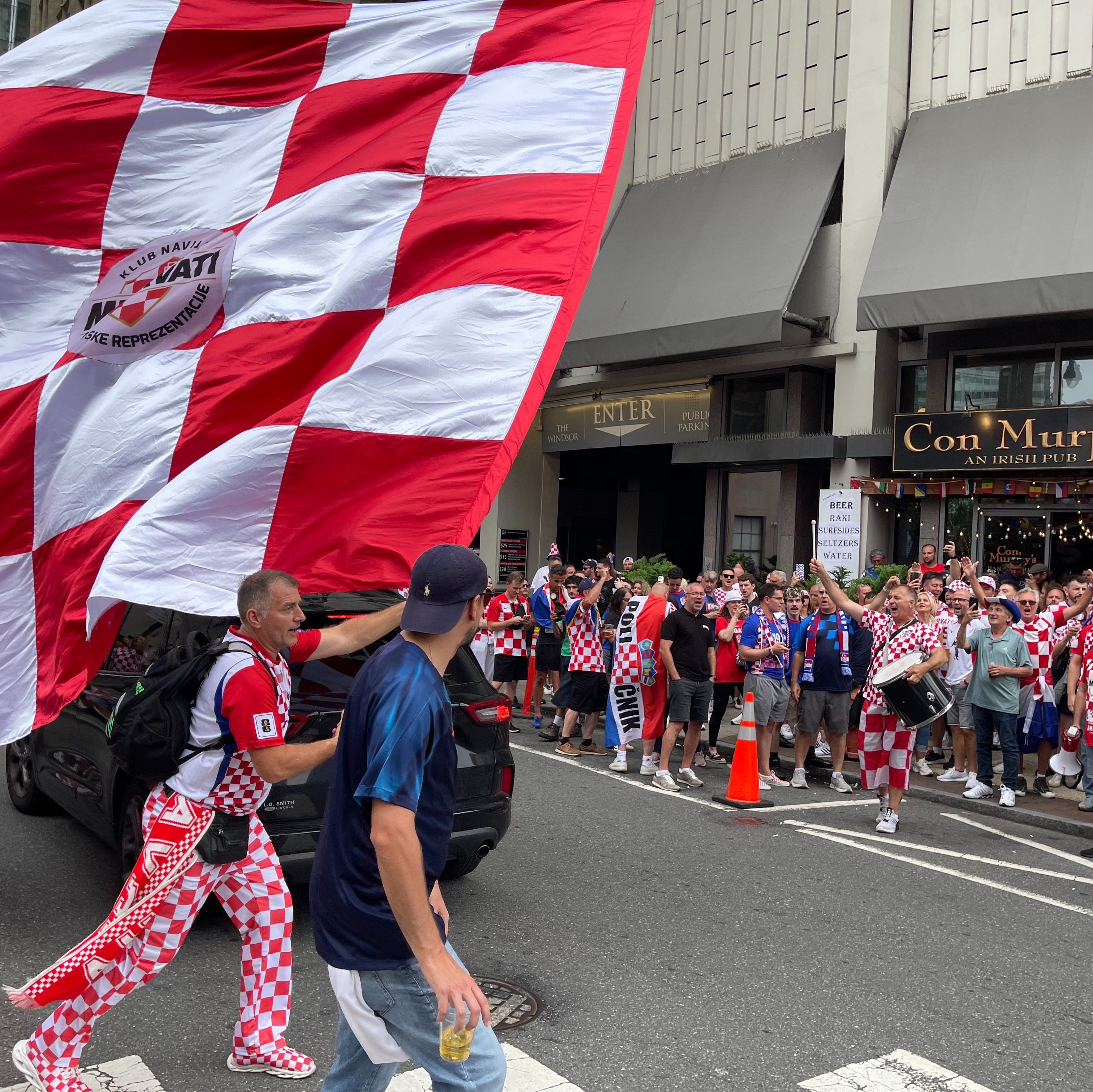 Croatia fans flood Philly streets ahead of final Group Stage match against Ghana