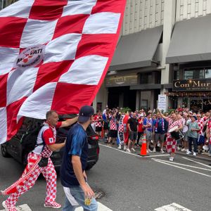 Croatia fans flood Philly streets ahead of final Group Stage match against Ghana