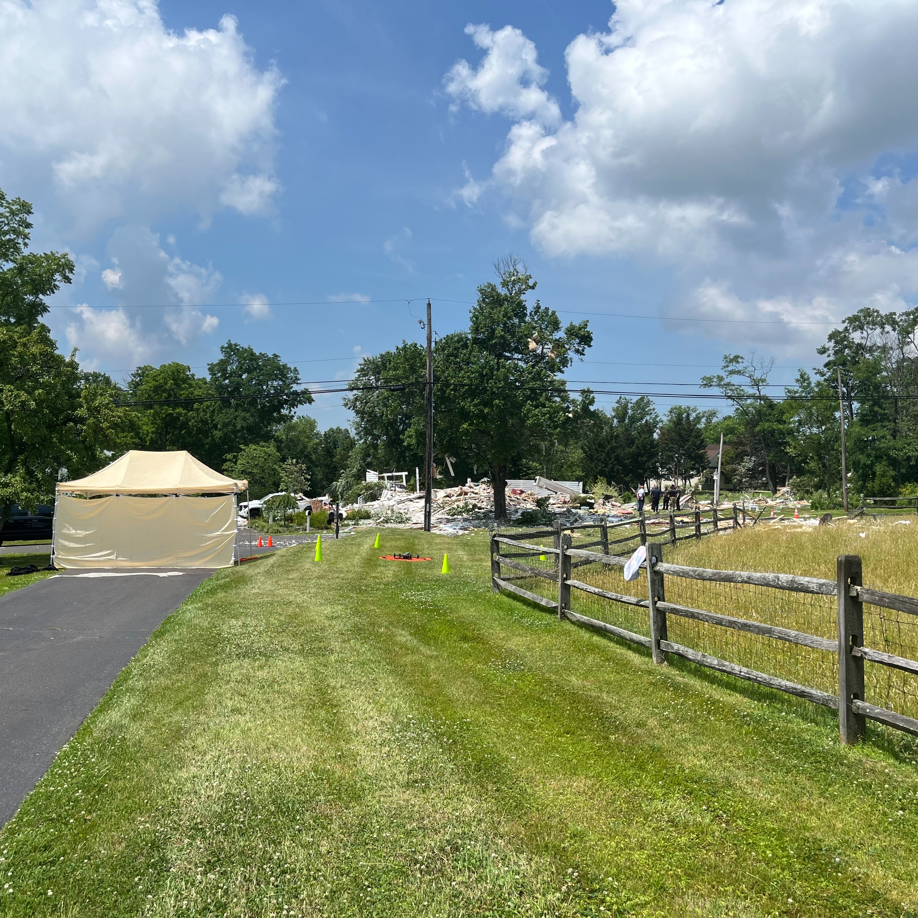 Bucks County home destroyed in explosion