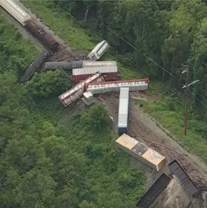 Freight train derails in Bensalem
