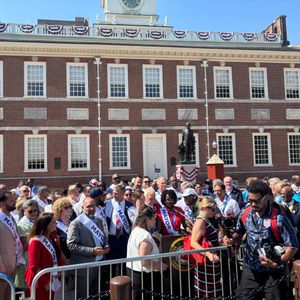 Mayors from around the country march through Philadelphia to mark nation’s 250th