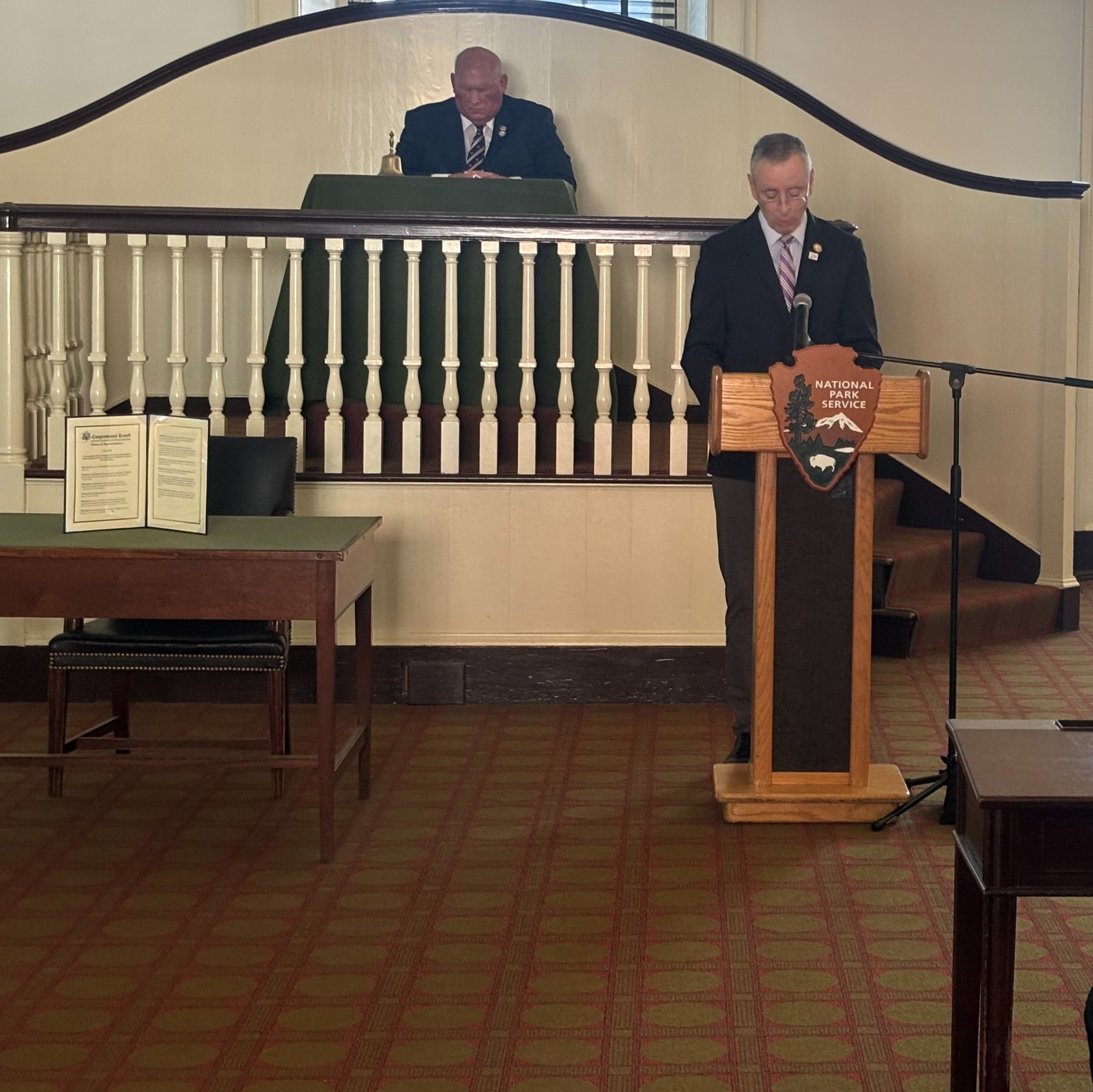 Congressmen celebrate semiquincentennial with a ceremonial session at Independence Hall