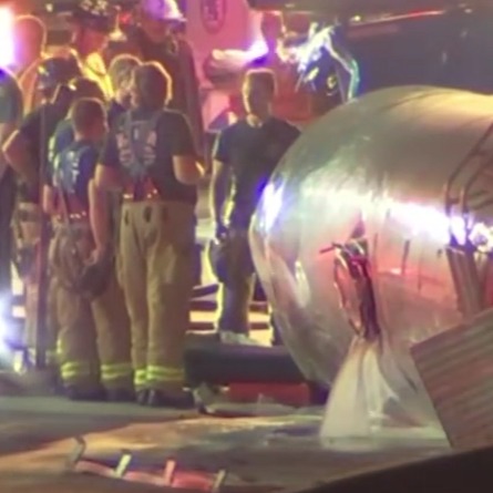 Milk tanker overturns on Route 202 in Chester County