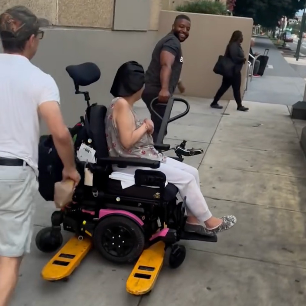 West Philly state Rep. Amen Brown pulls woman home on pallet jack after her mobility scooter broke down