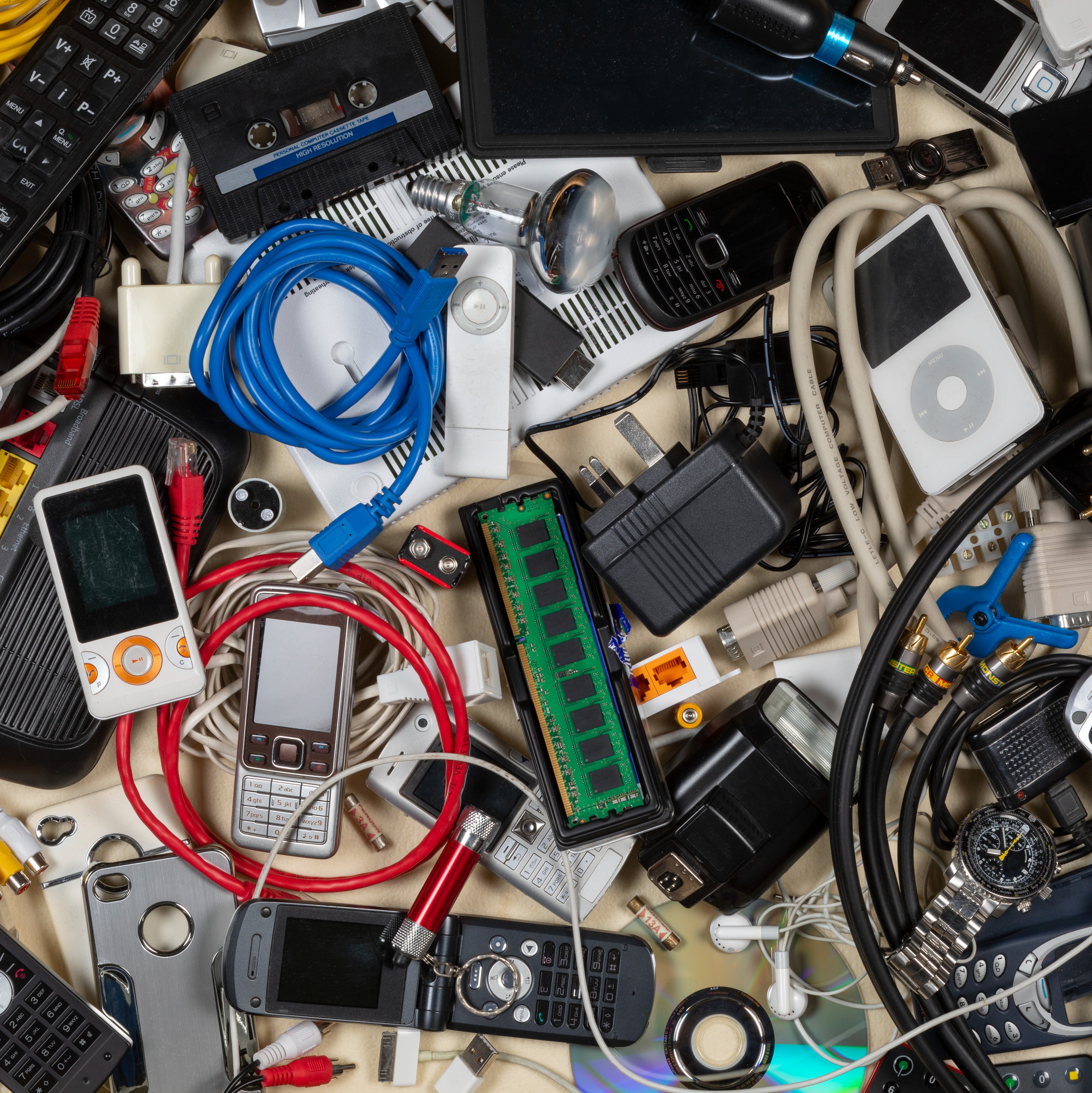 Activists set up mock graveyard for electronic waste in Rittenhouse Square