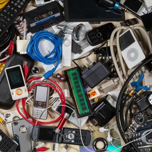 Activists set up mock graveyard for electronic waste in Rittenhouse Square