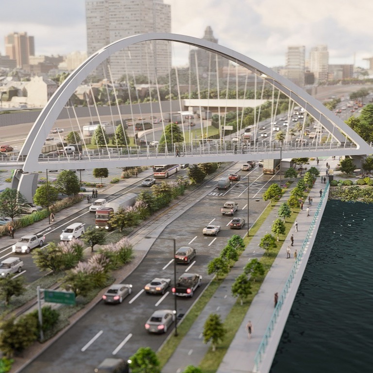 Assembly of pedestrian bridge connecting South Street to waterfront to begin next month