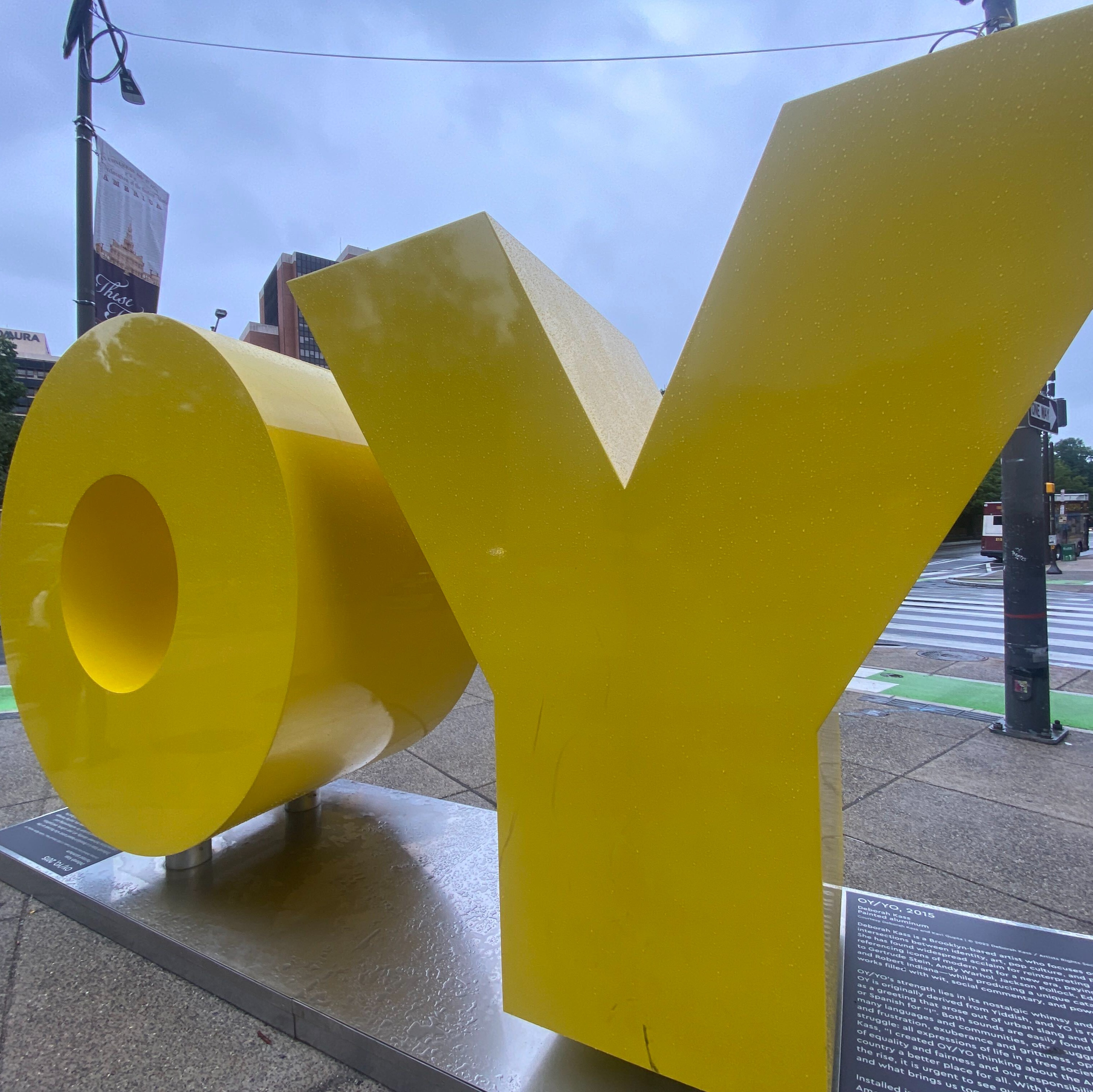 Man wanted in connection with vandalism on OY/YO statue outside Weitzman National Museum