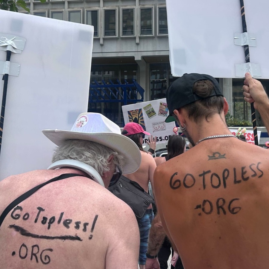 Philadelphians toss their tops in the name of gender equality