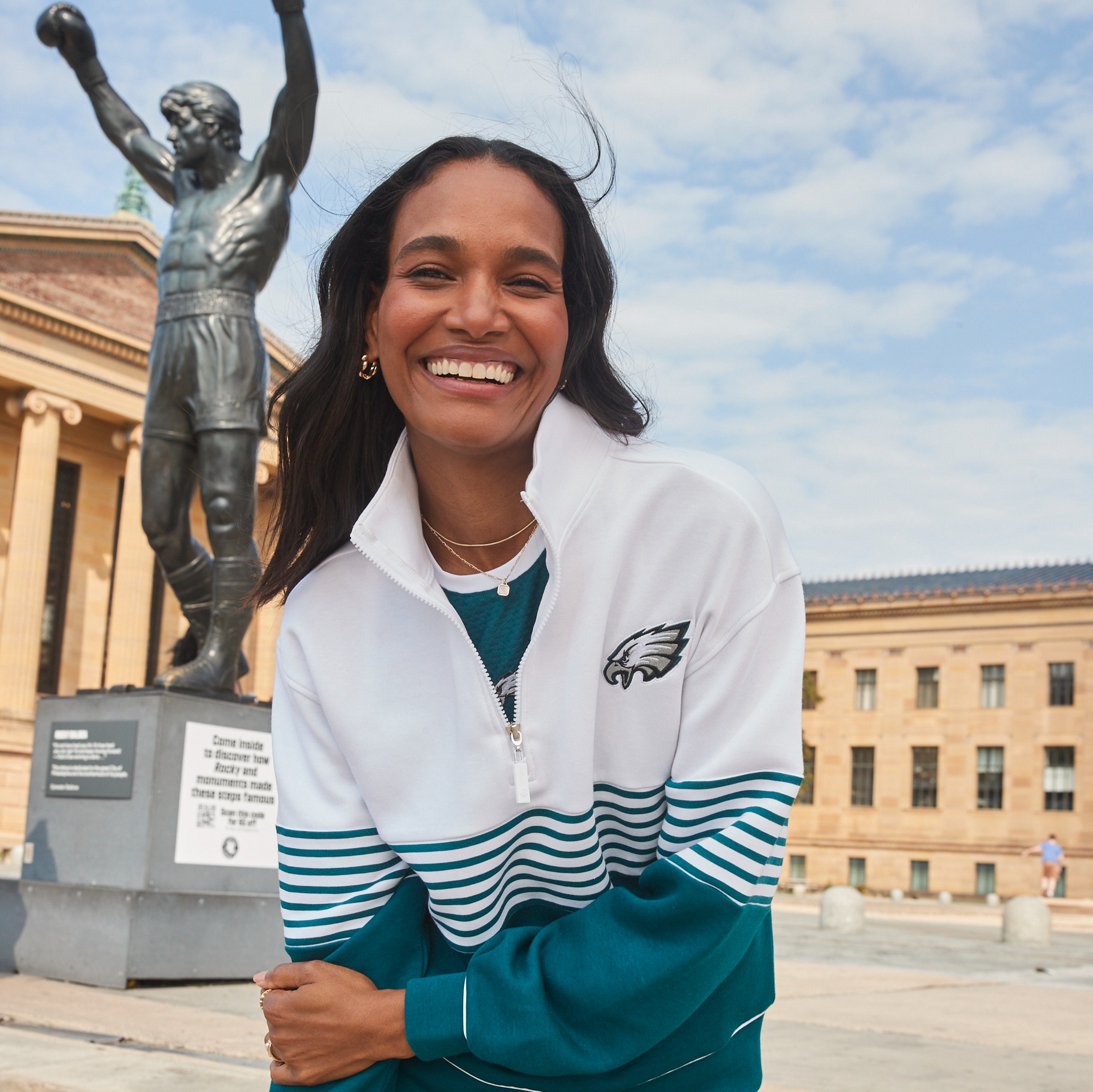 ‘A pinch-me moment’: Philly activewear brand teams up with Eagles for fashion-forward collection