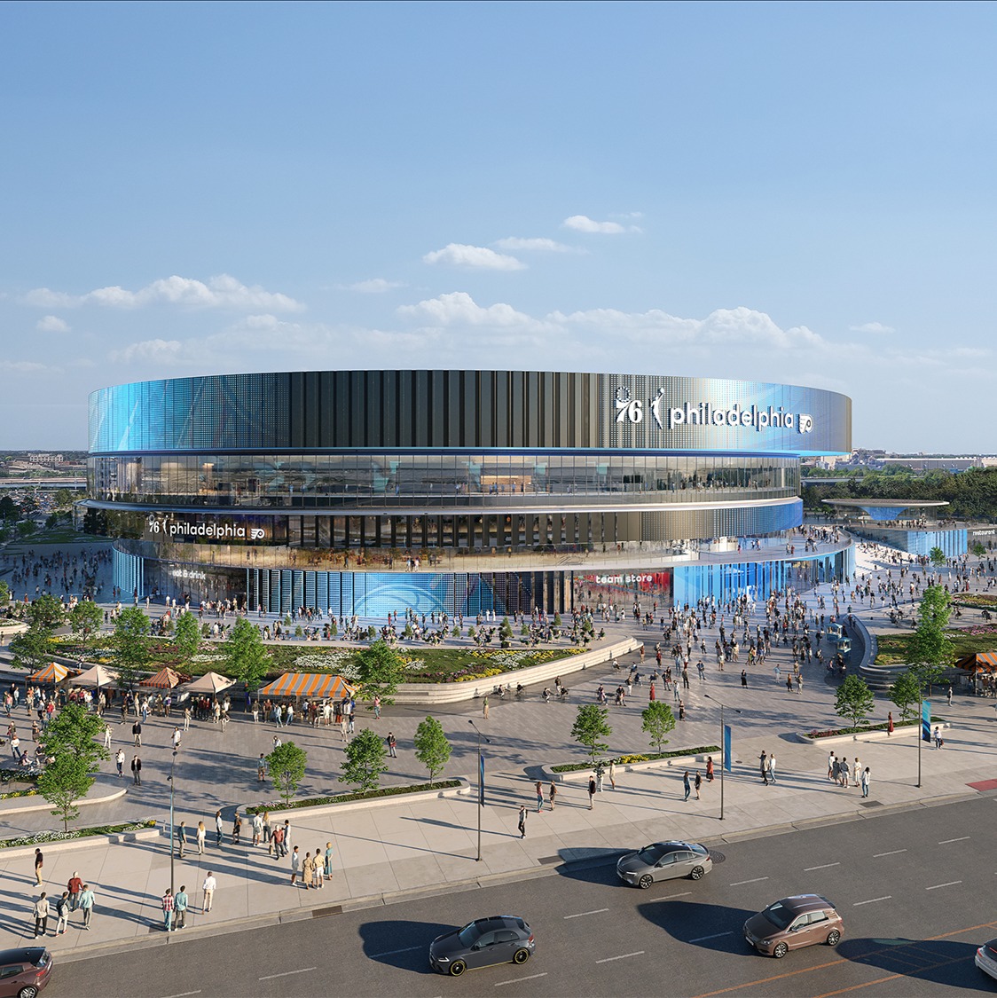 76ers and Flyers reveal renderings of proposed arena on the grounds of old Spectrum