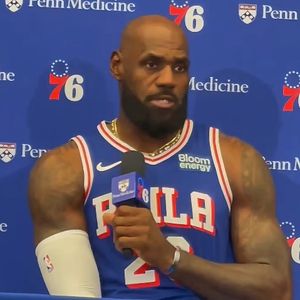 At first public appearance as a 76er, LeBron James says he’s highly motivated