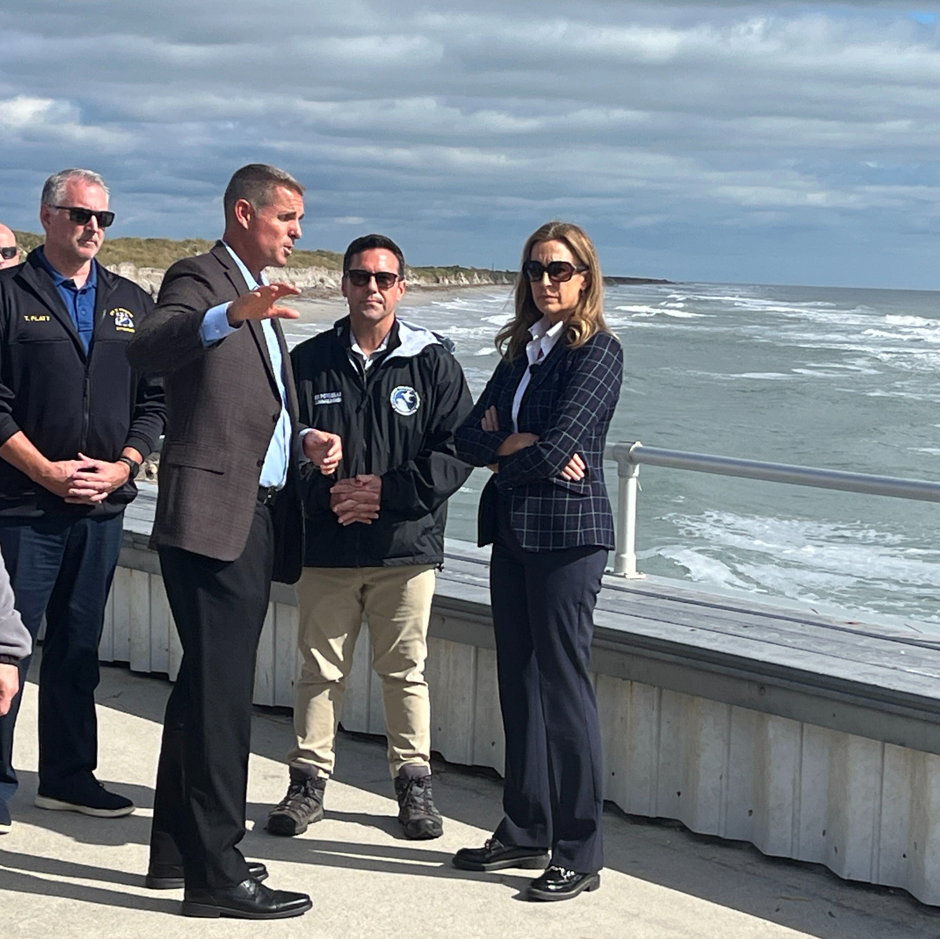 NJ Gov. Sherrill tours nor’easter storm damage in Brigantine
